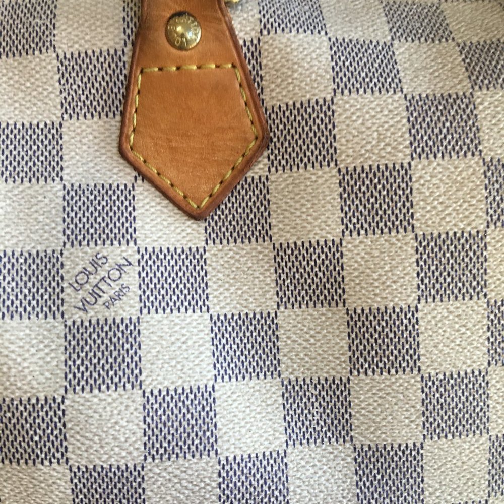 **SOLD ~ please do not buy** Louis Vuitton Speedy 30 Damier Azur - Picture 4 of 16